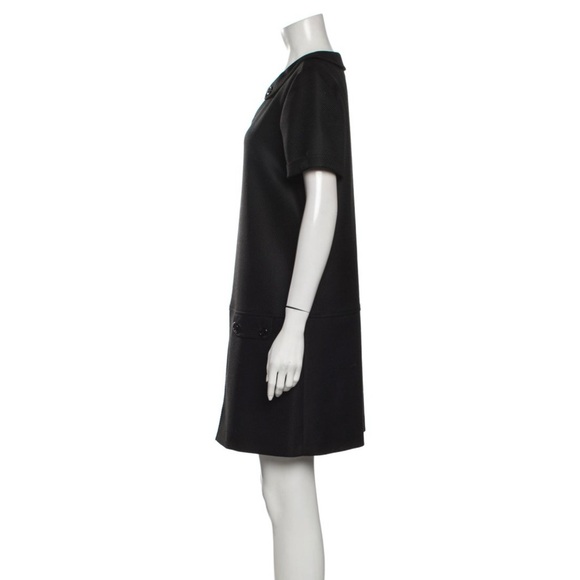 Burberry London Wool Mini Black Dress Sz 10 - Picture 3 of 3